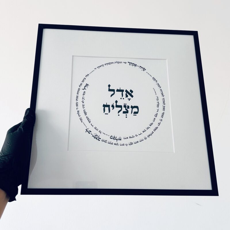 פרינט ״ברכת השם״ משפחתי ממוסגר – עם פסוקים לפי שם